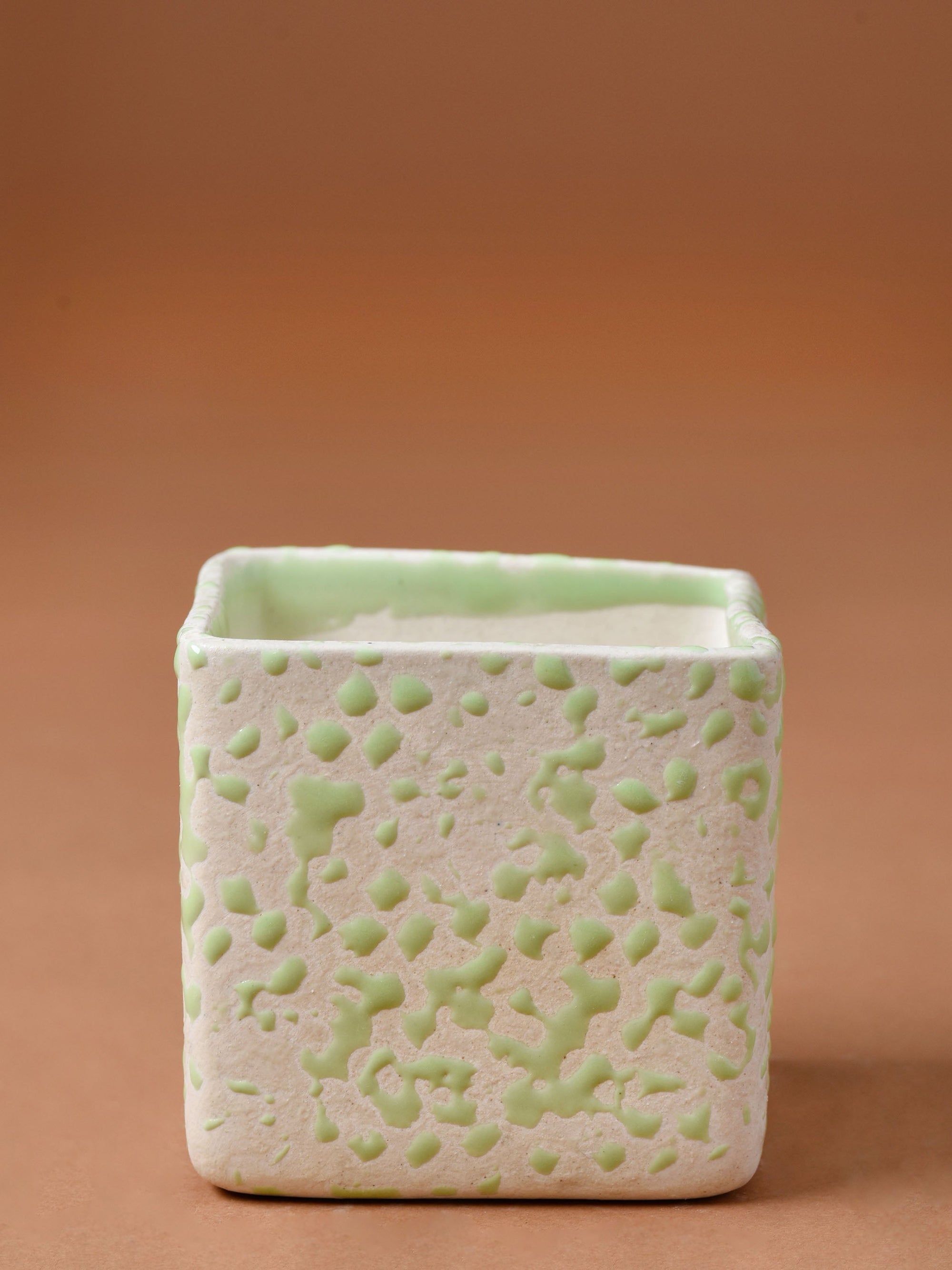 Speckled Cube Planter