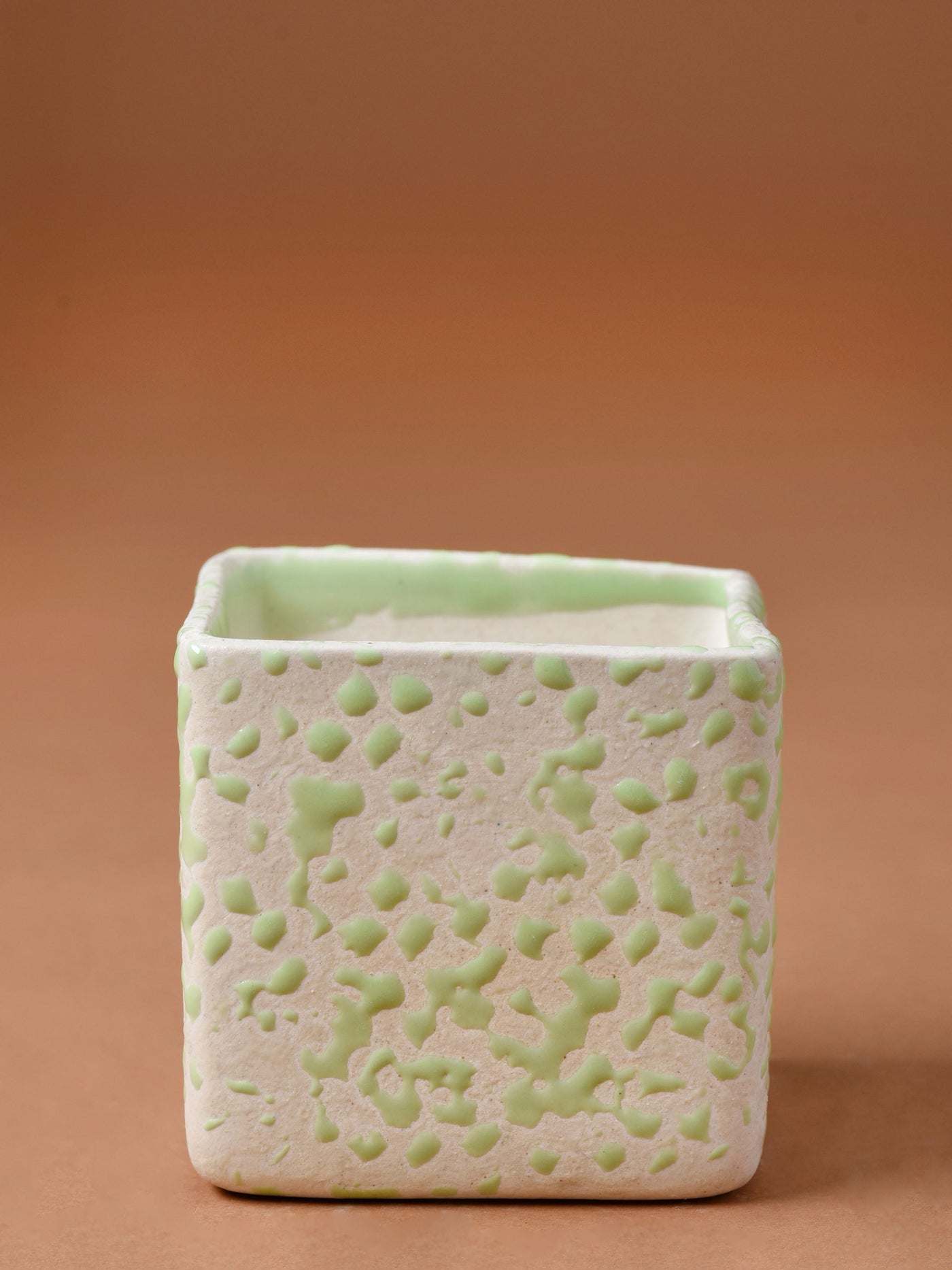 Speckled Cube Planter
