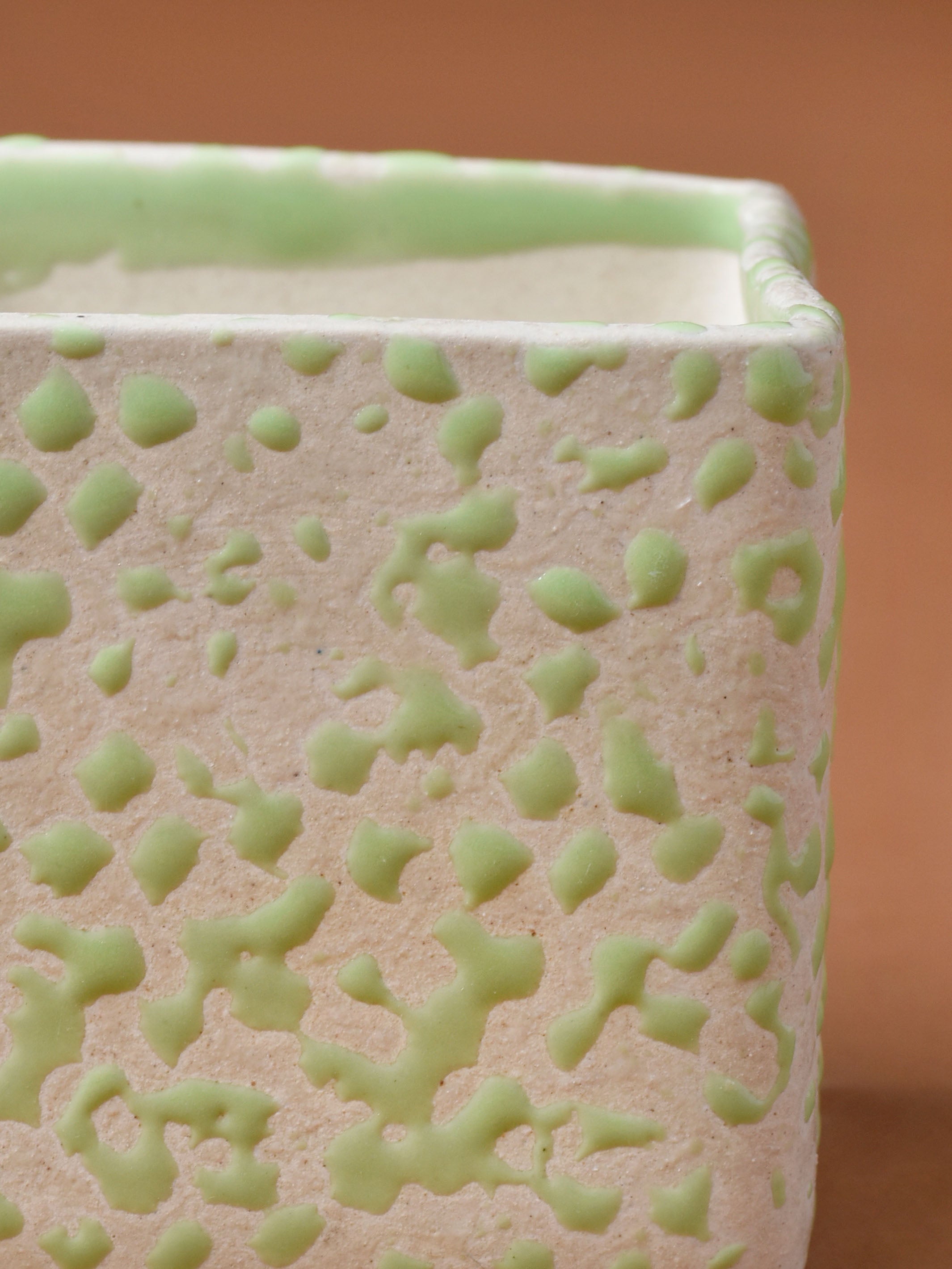 Speckled Cube Planter