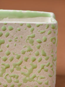 Speckled Cube Planter