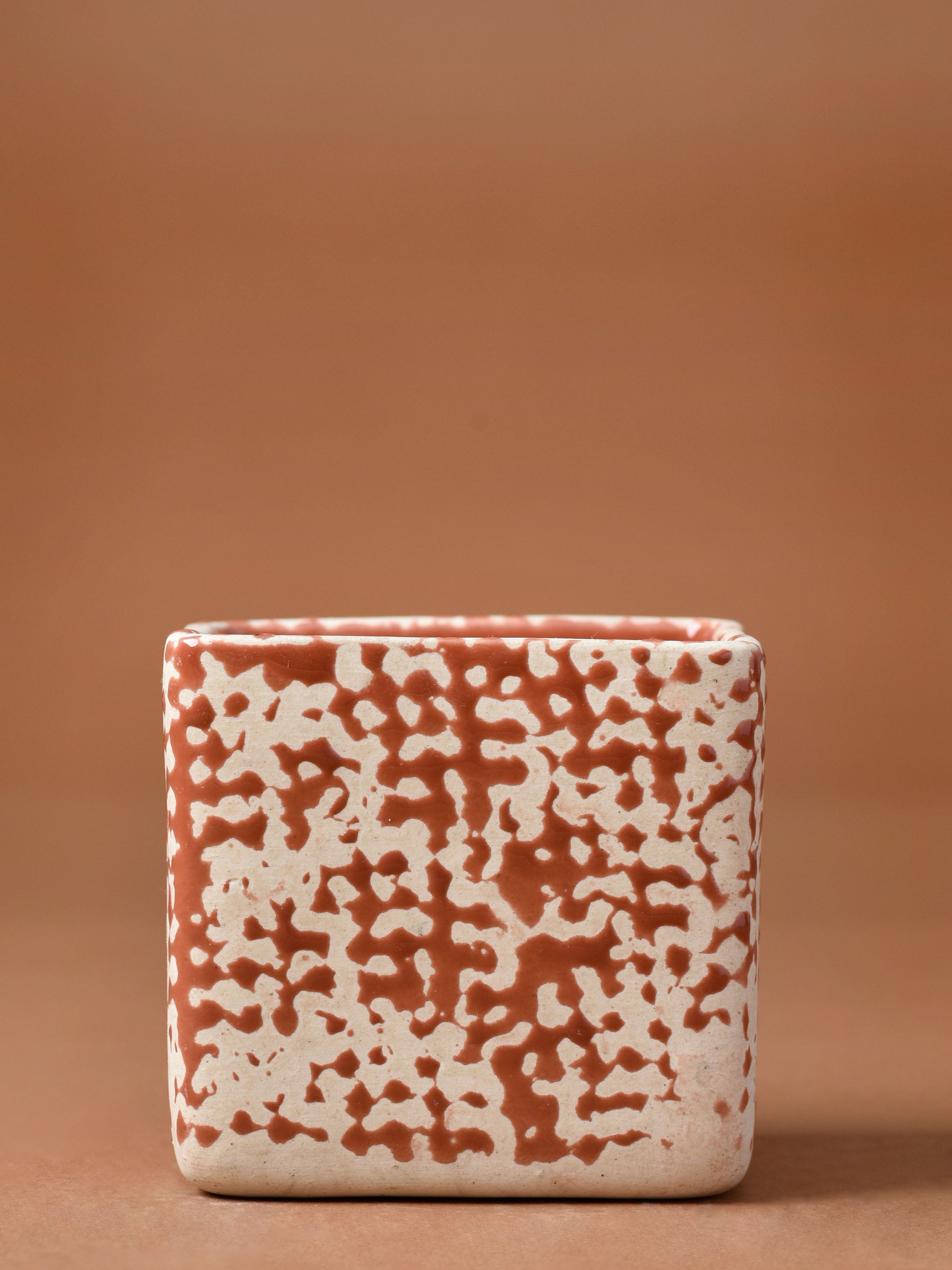 Speckled Cube Planter