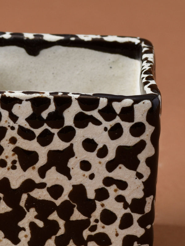Speckled Cube Planter