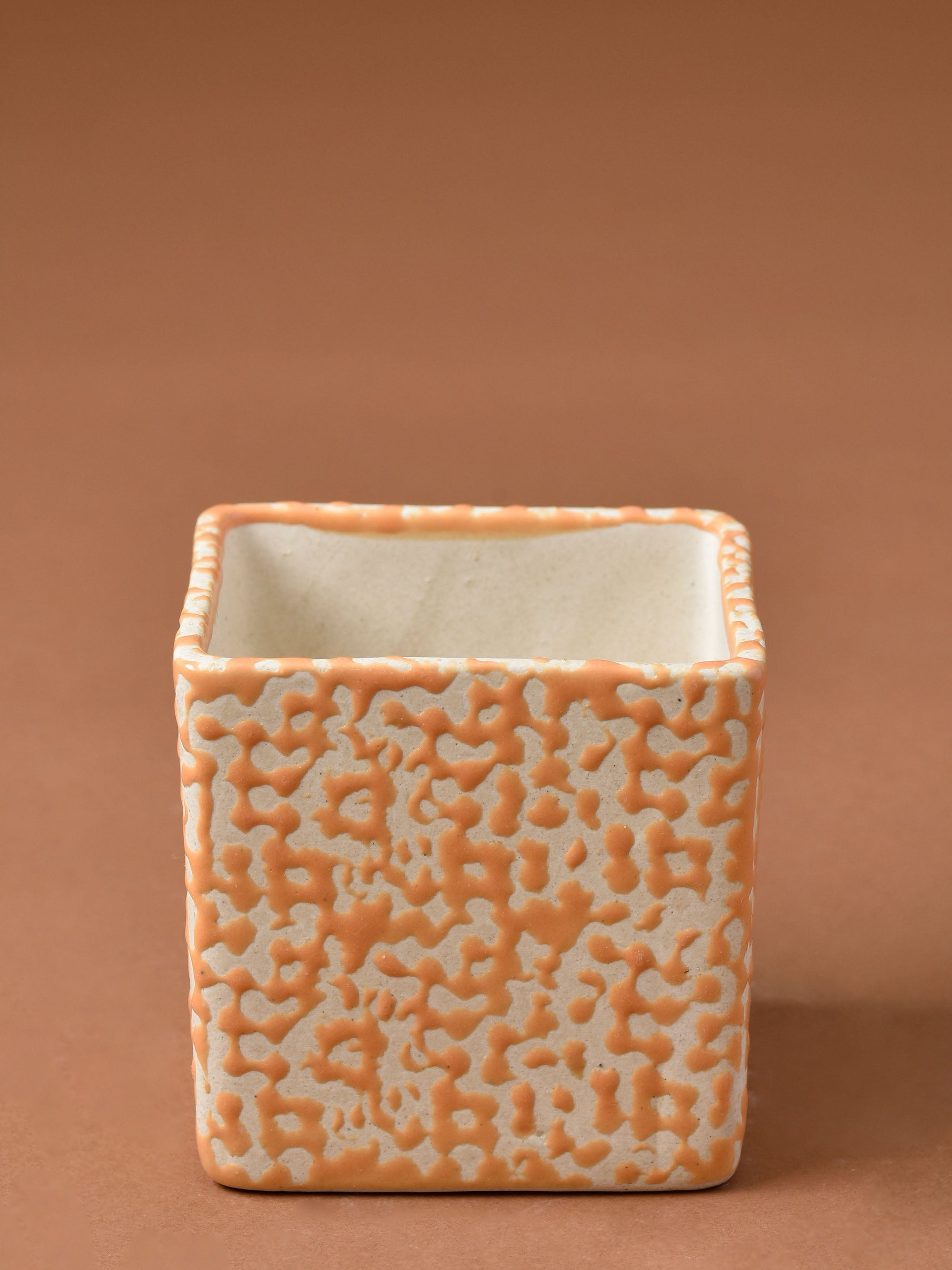 Speckled Cube Planter