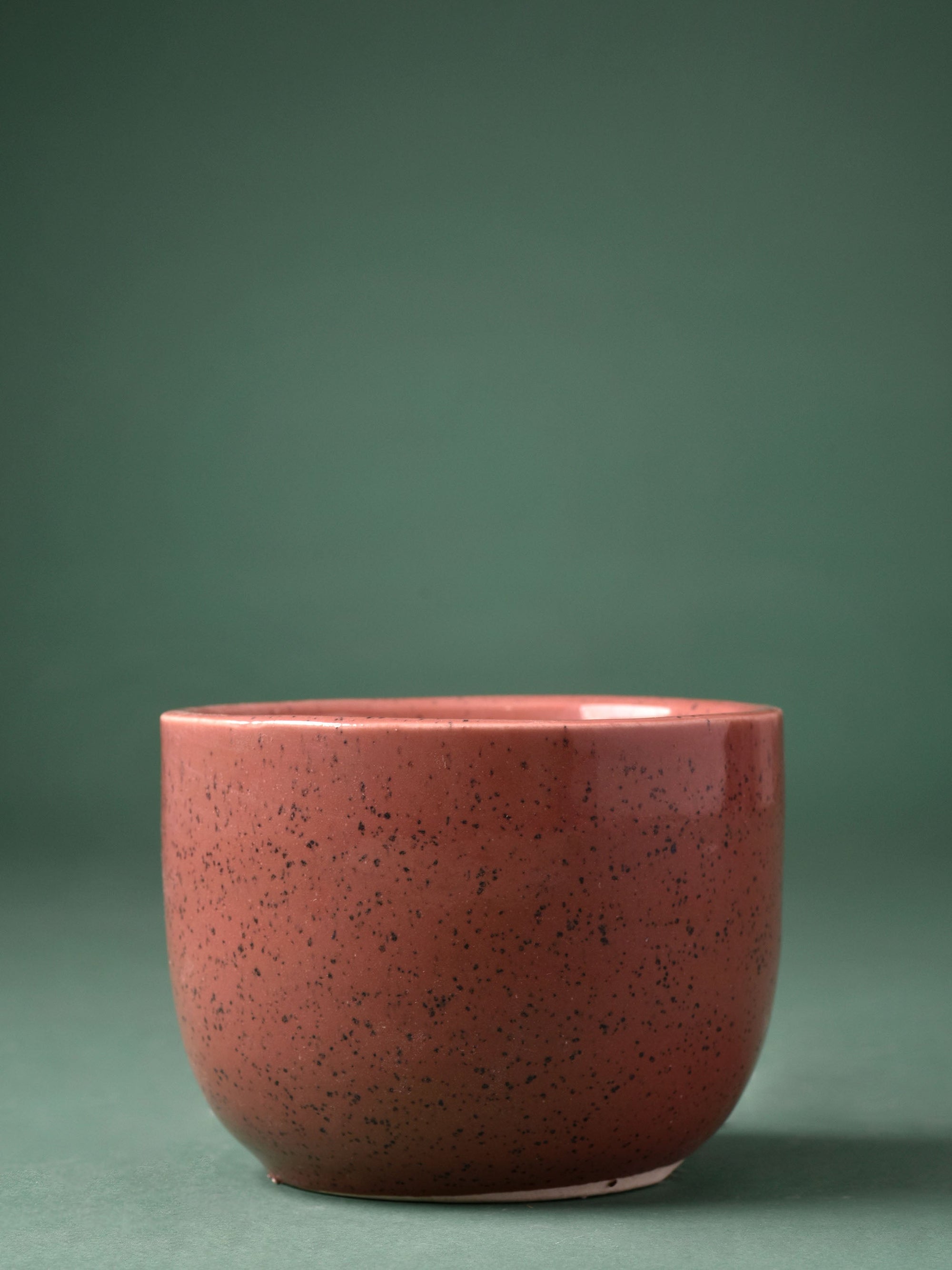 Speckled Round Ceramic Planter