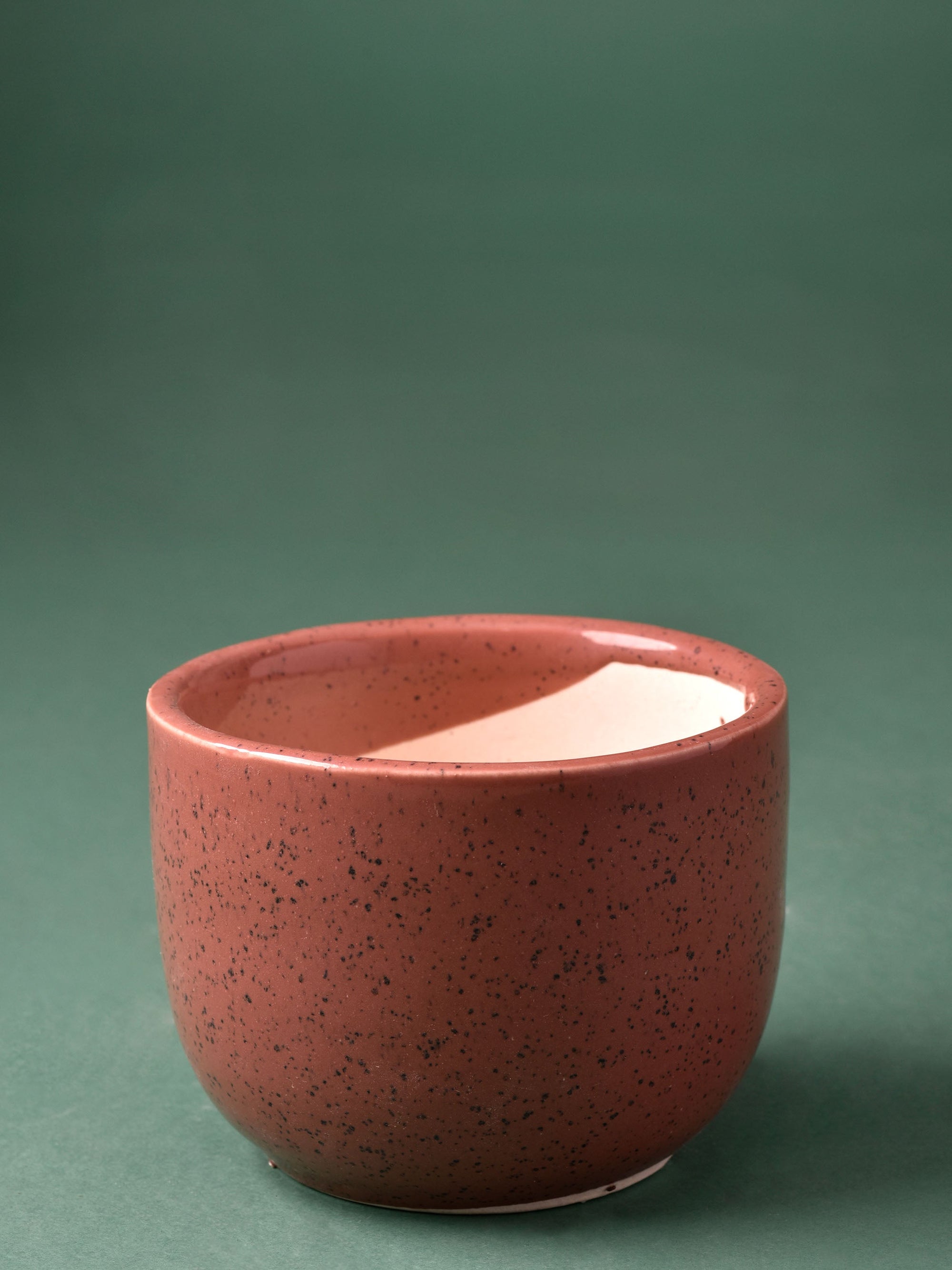 Speckled Round Ceramic Planter