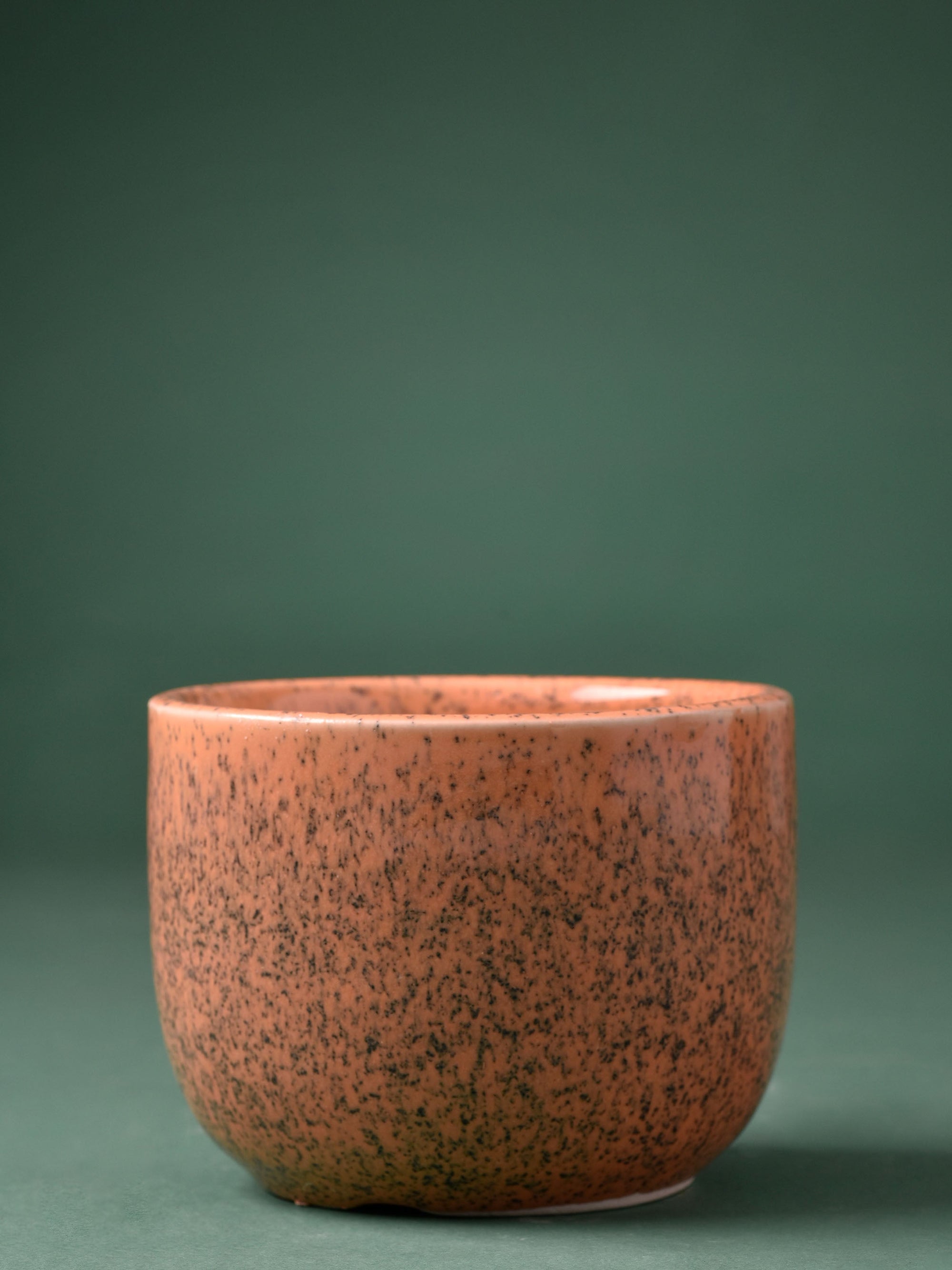 Speckled Round Ceramic Planter