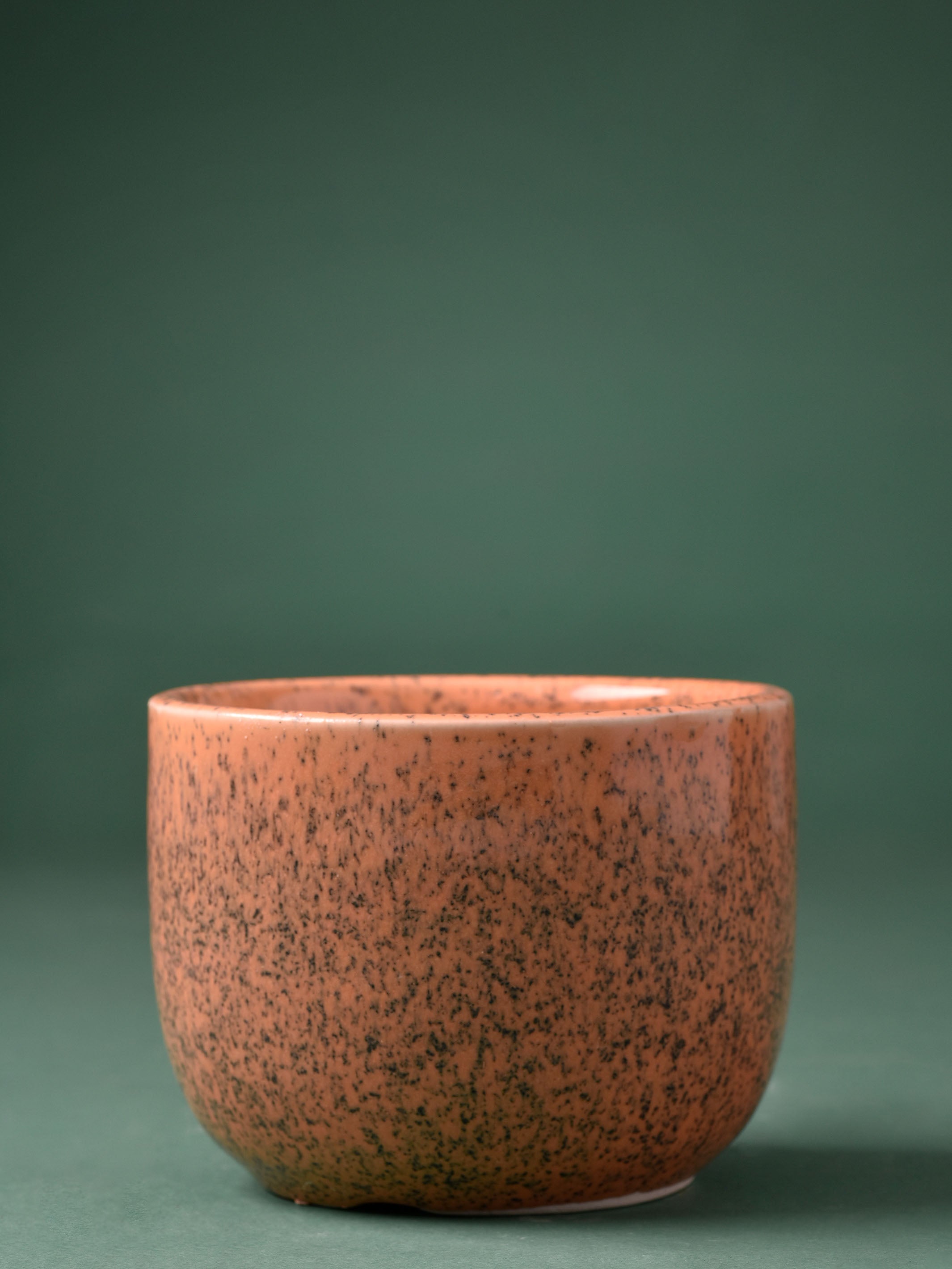 Speckled Round Ceramic Planter