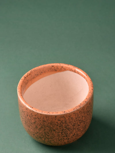Speckled Round Ceramic Planter