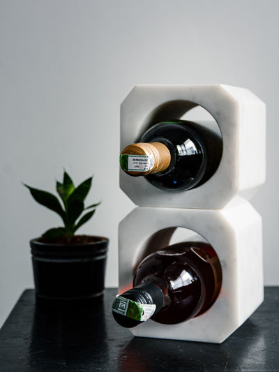 Square Marble Wine Bottle Holder