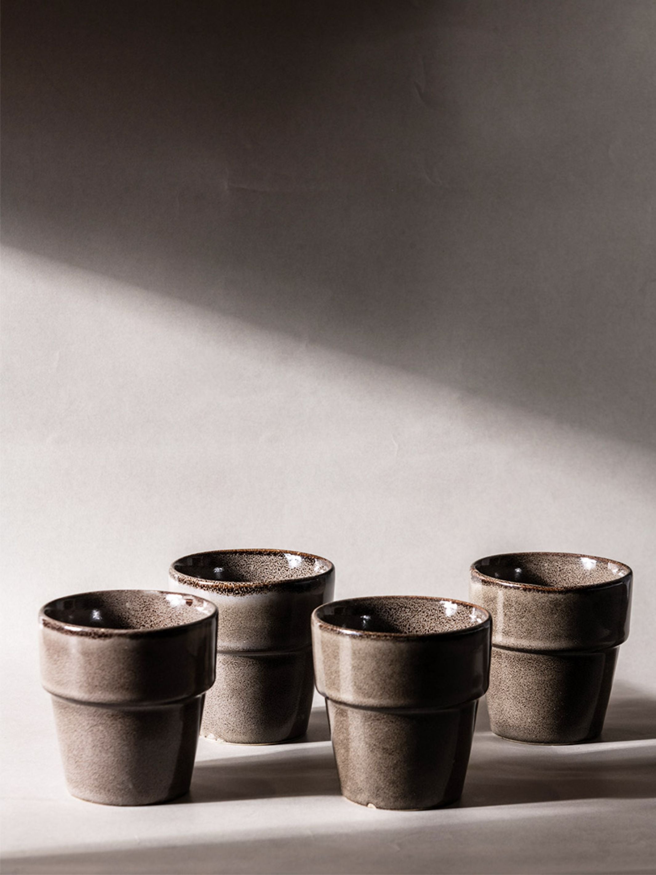 Stackable Collar Glass _ Kulhad Set of 4