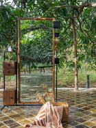 Standing Tall Mirror - Wood & Metal