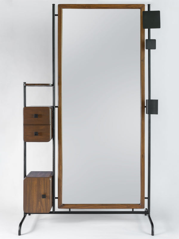 Standing Tall Mirror - Wood & Metal