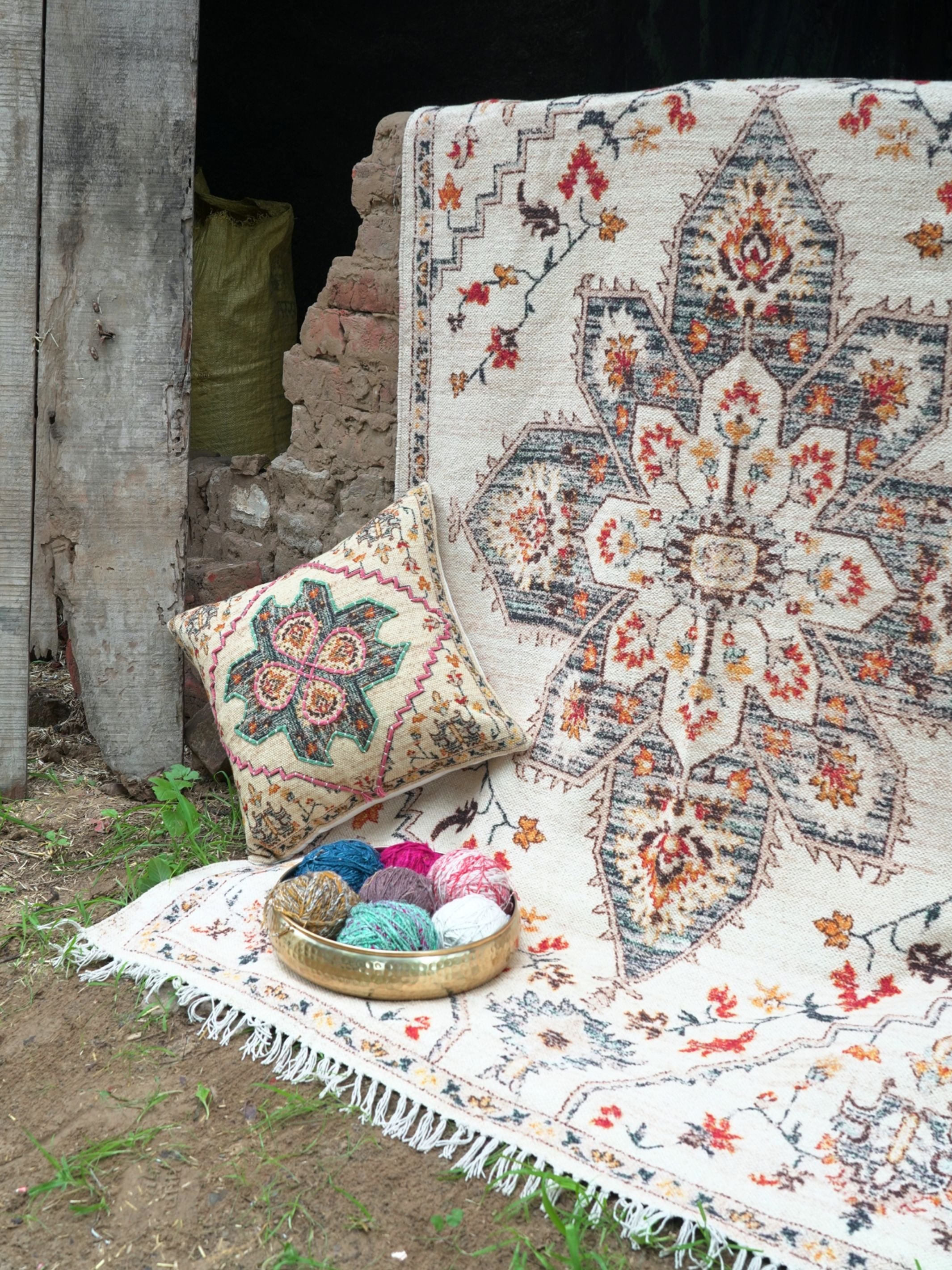 Printed Cotton Rug - Stern