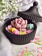 Light Pink Echeveria & Succulents Candle