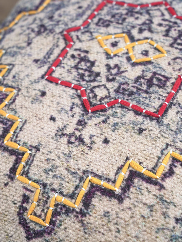 Cushion Cover - Tabriz Embroidered Cotton