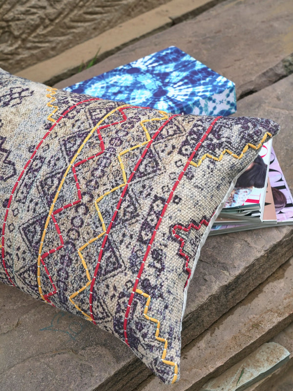 Pillow  Cover - Tabriz Embroidered