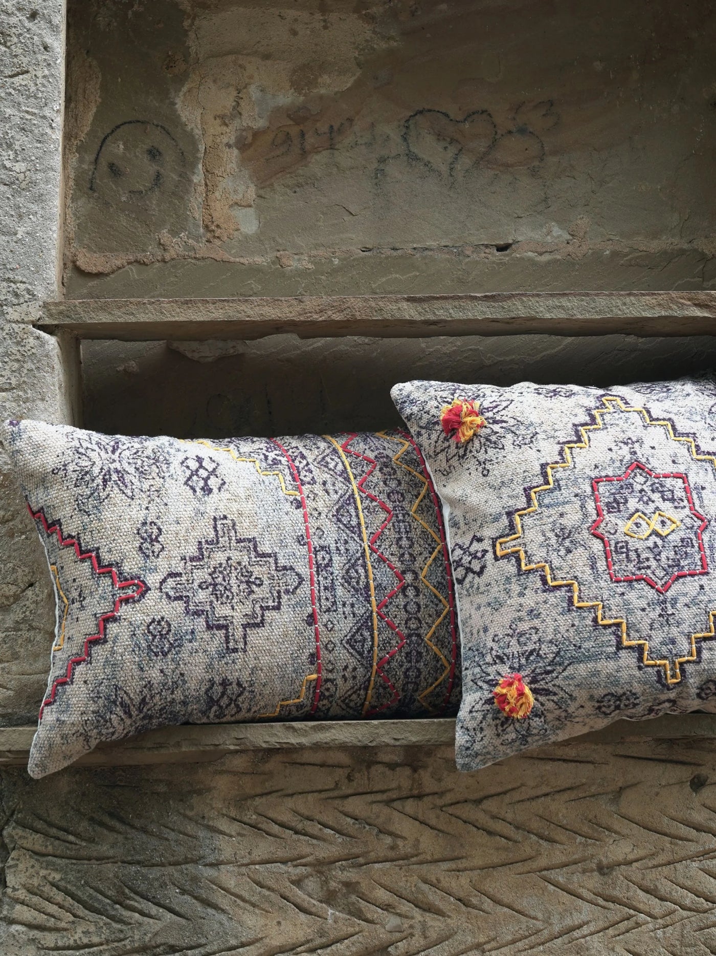 Tabriz Embroidered Pillow Cover