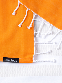 Tangerine Woven Beach Towel