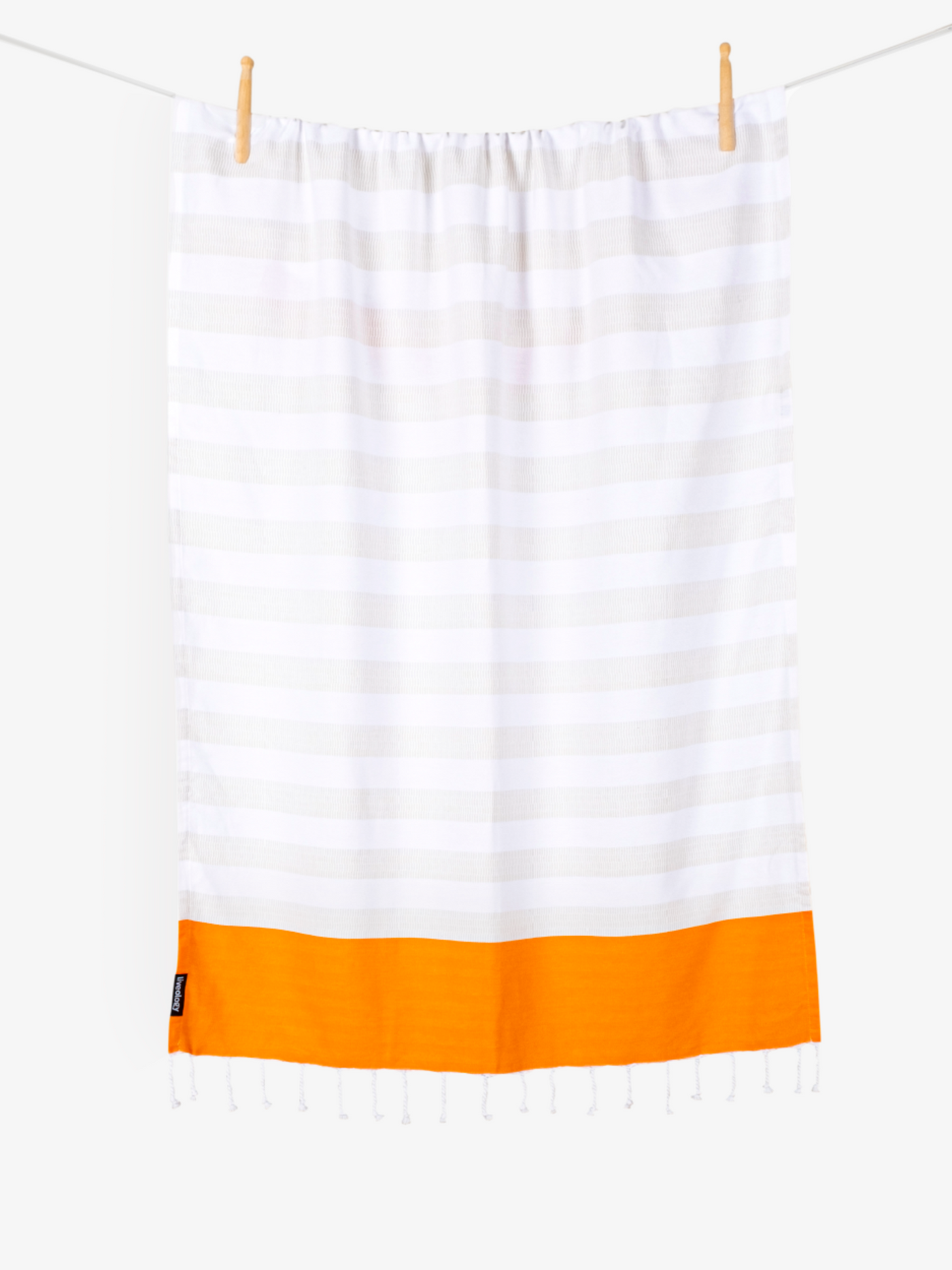 Tangerine Woven Beach Towel