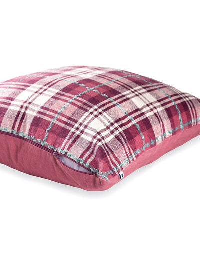 Cushion Cover - Tartan Floral