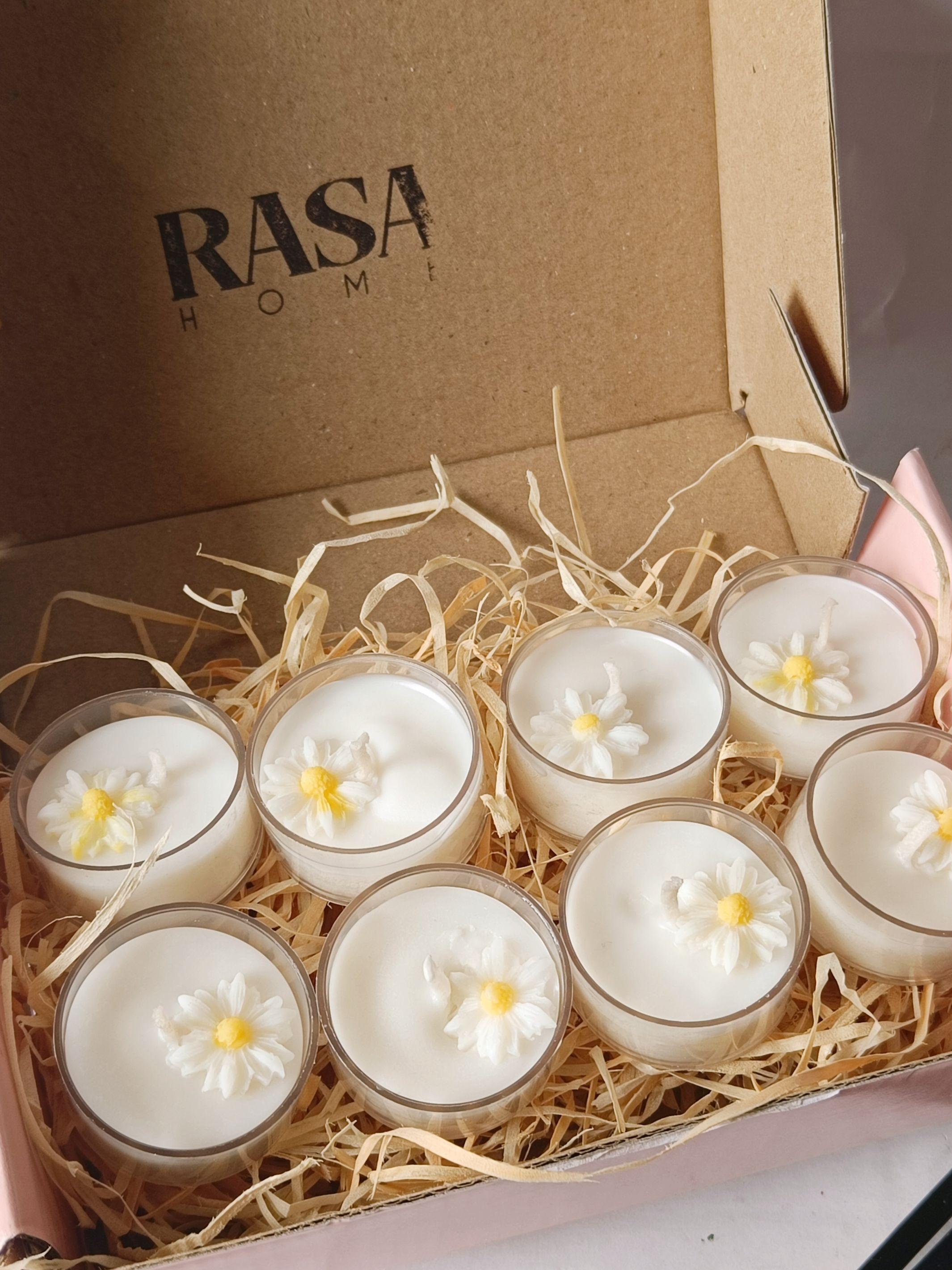 Daisy Tealight Candles Set of 8