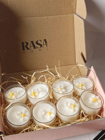 Daisy Tealight Candles Set of 8