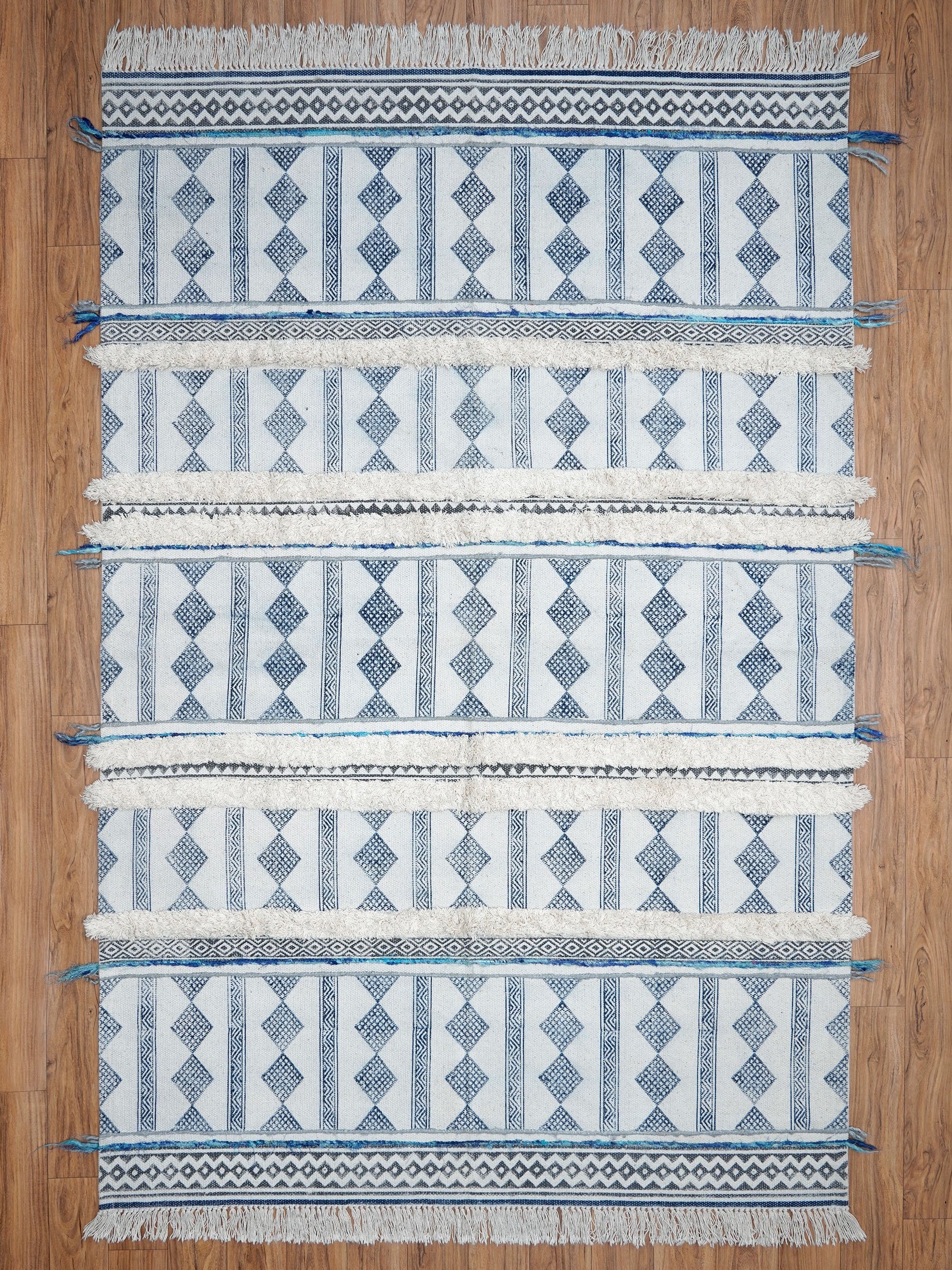 Tetragon Shag Cotton Rug