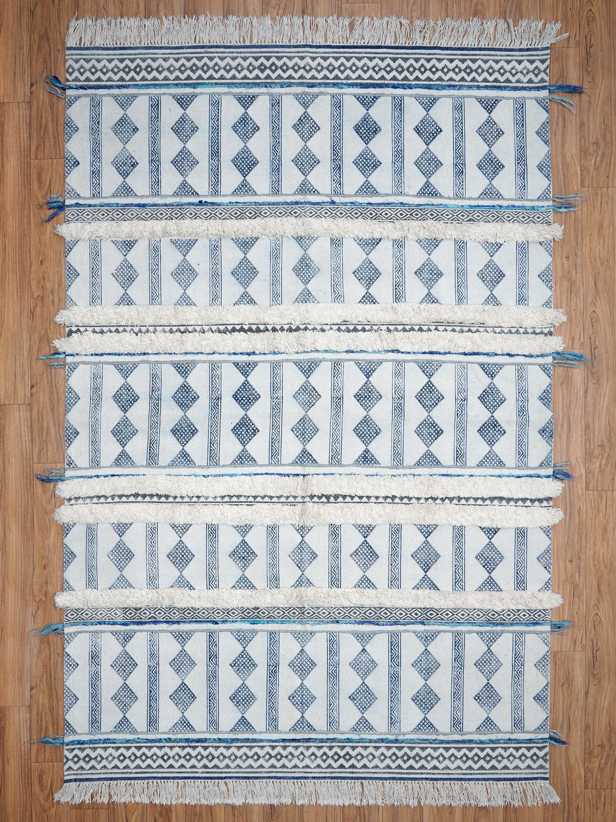 Tetragon Shag Cotton Rug