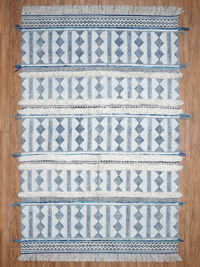 Tetragon Shag Cotton Rug