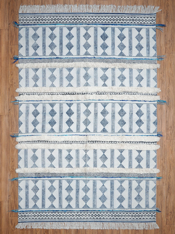 Tetragon Shag Cotton Rug
