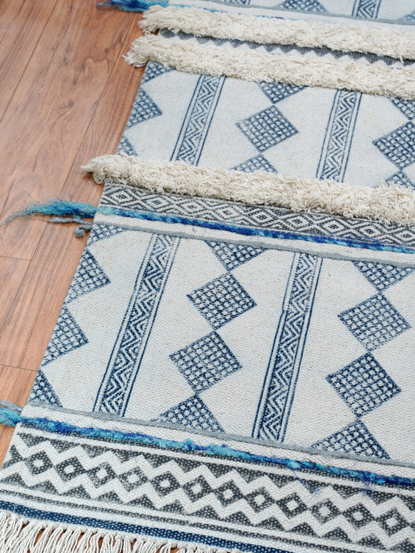 Tetragon Shag Cotton Rug