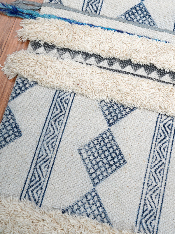 Tetragon Shag Cotton Rug