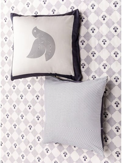 Cushion Cover - The Bageecha In Midnight Blue