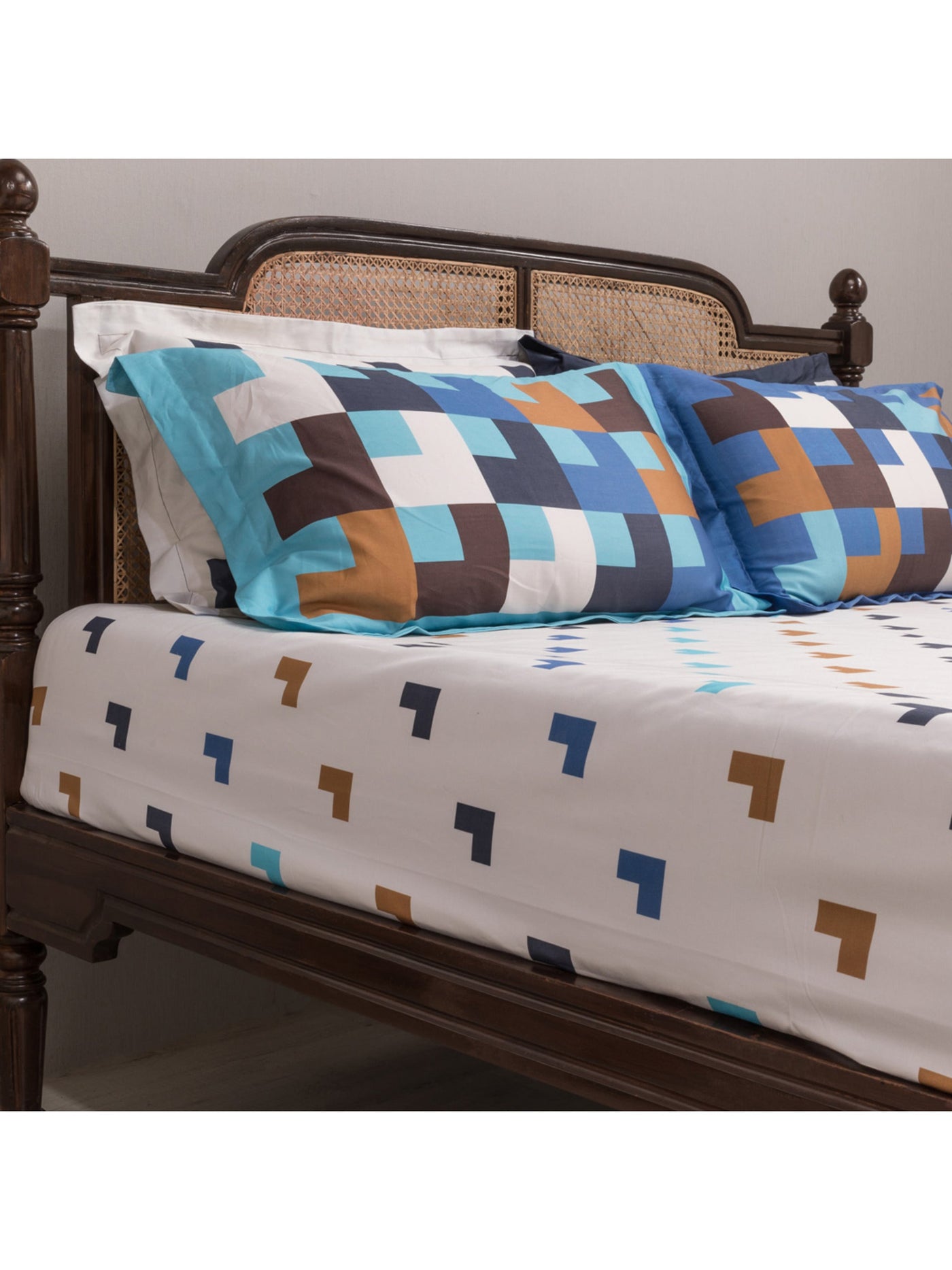 Bedsheet - The Chaukona In Cool White