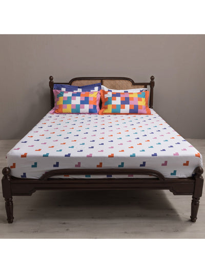The Chaukona Bedsheet In Pastel White