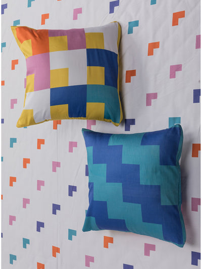 Cushion Cover - The Chaukona In Yellow And Blue