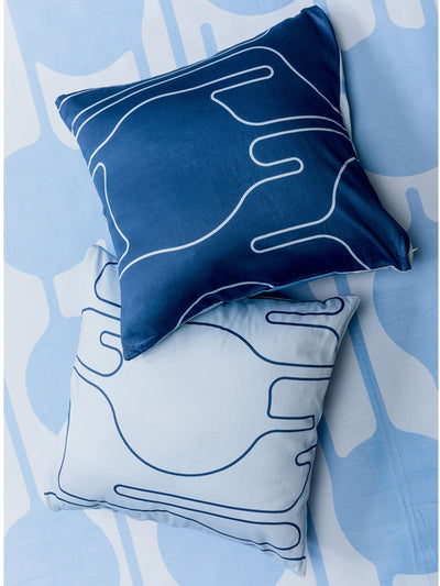 Cushion Cover - The Dripdrip In Blue