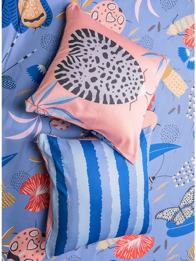Cushion Cover - The Forest Of Adventures In Blue & Pink