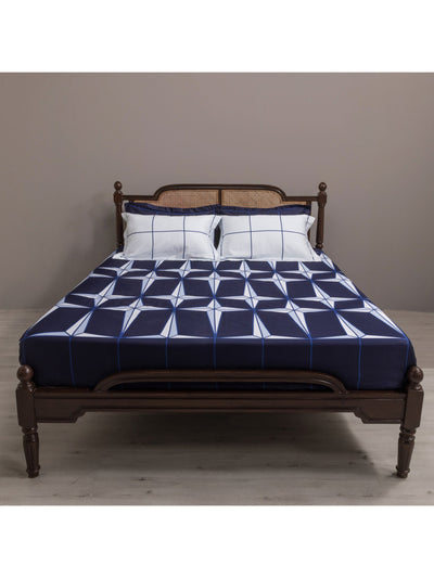 The Holy Azulejos Bedsheet In Deep Blue