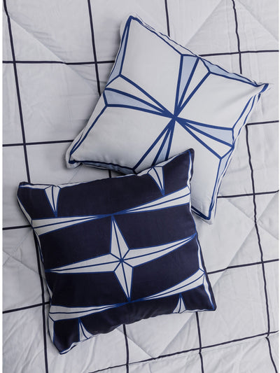 The Holy Azulejos Cushion Covers In Deep Blue