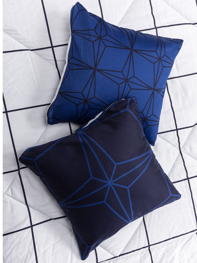 The Holy Azulejos Cushion Covers In Deep Blue