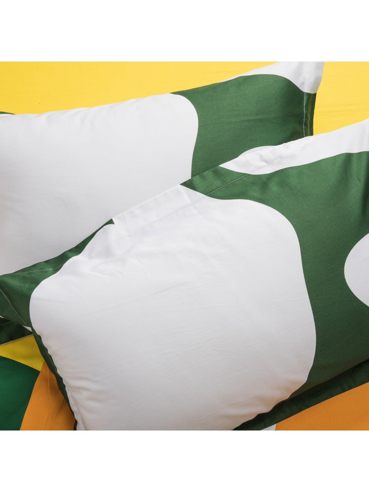 Bedsheet - The Matisse Meets Memphis In Yellow & Green Copy