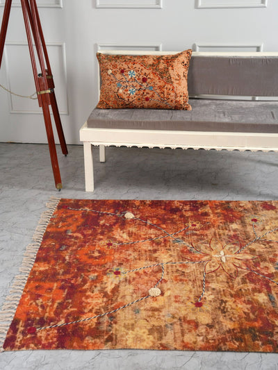 Embroidered Rug - Tranquil Petal