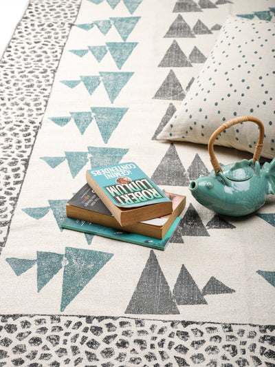 Trigon Hand Block Print Rug