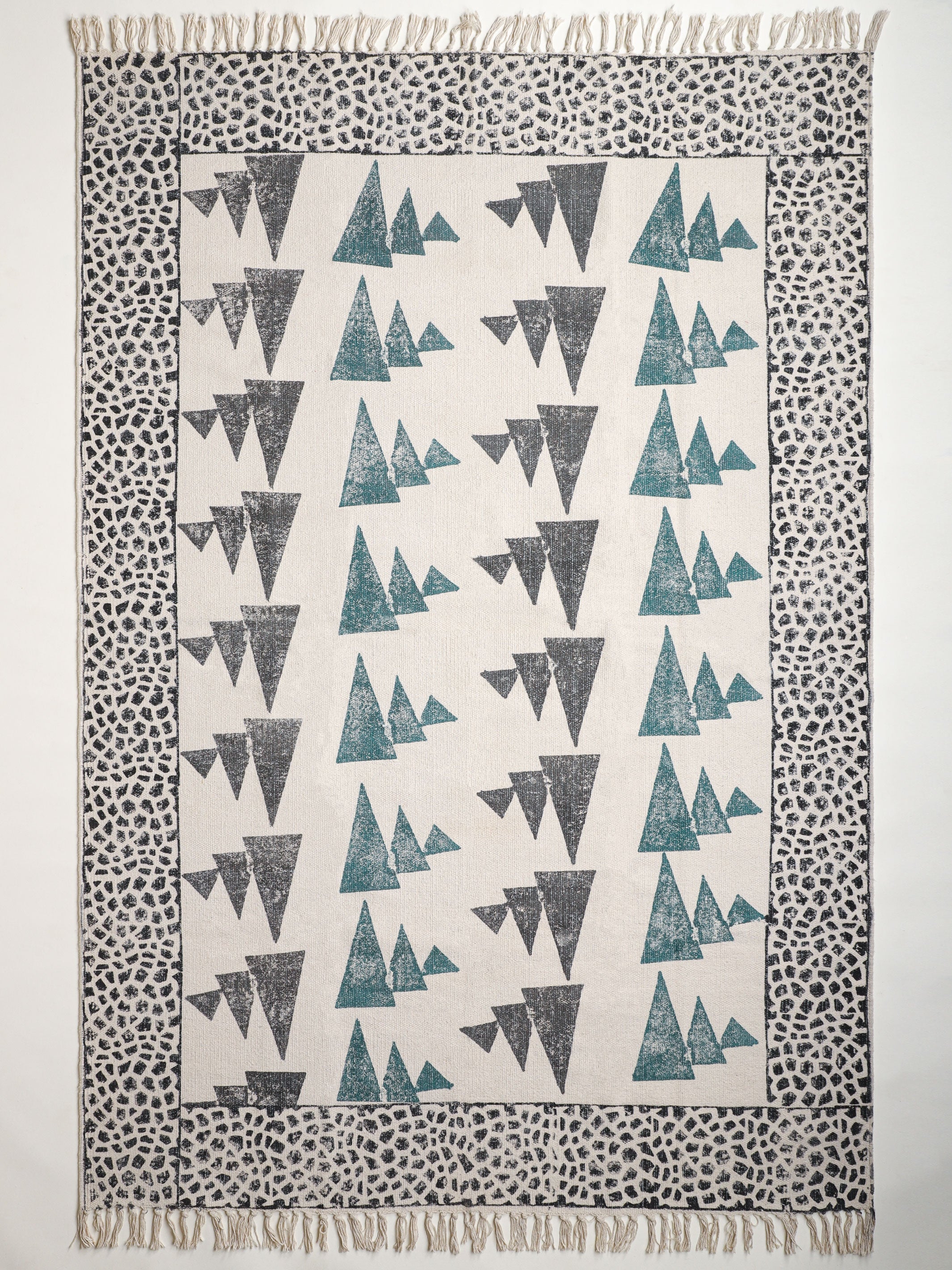 Trigon Hand Block Print Rug