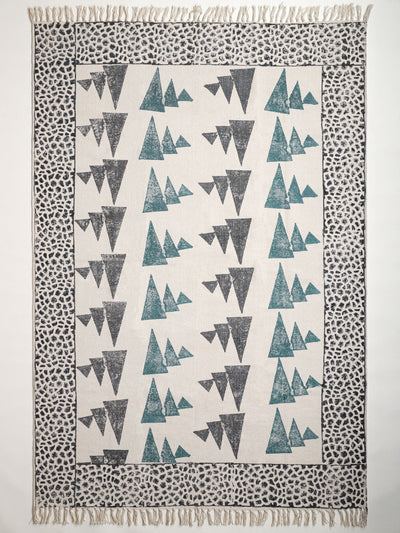 Trigon Hand Block Print Rug