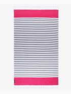 Tula Stripe - Peacock Blue Woven Beach Towel