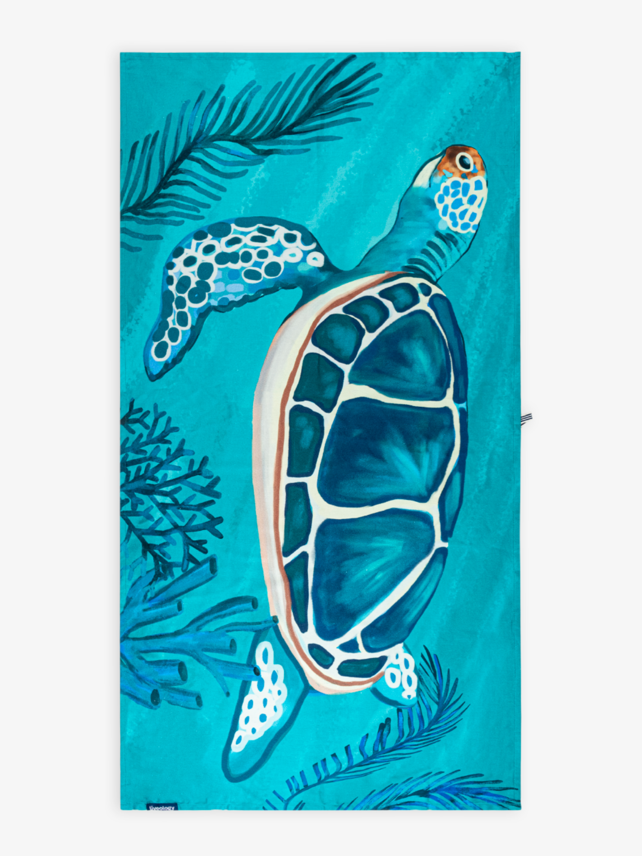 Turtled Printed Beach Towel