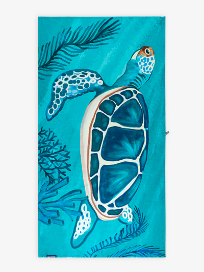 Turtled Printed Beach Towel