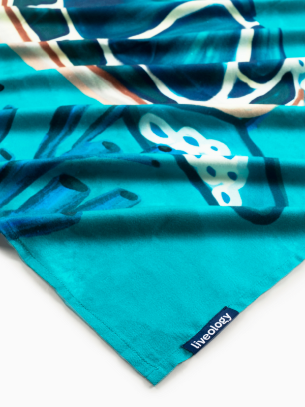 Turtled Printed Beach Towel
